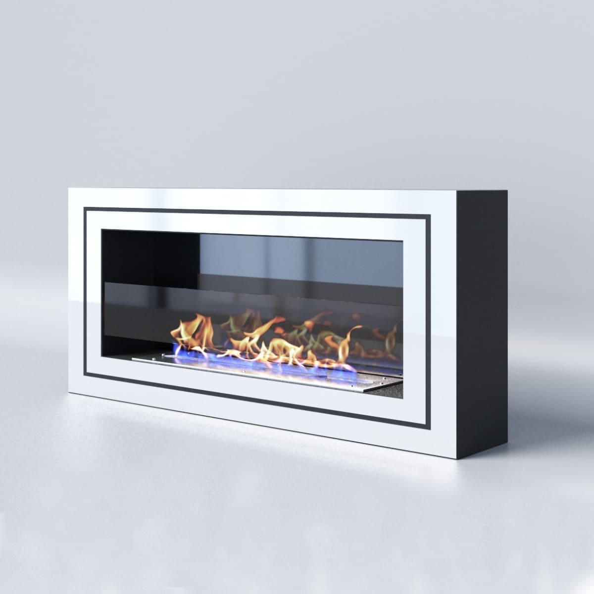 Биокамин "Русский огонь" Стенли 900N настенный с защитным и декоративным стеклом по цене 47 078 руб.