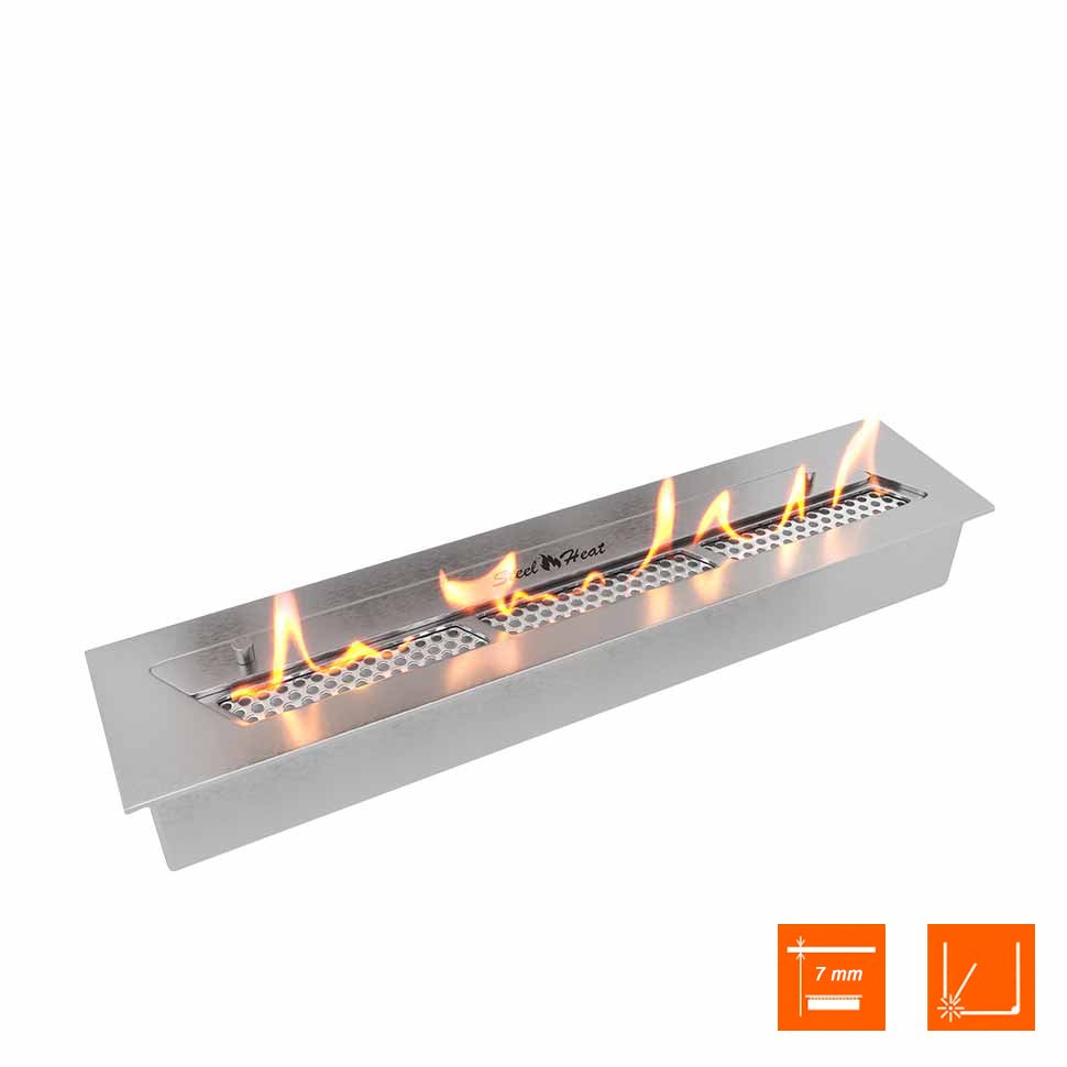 Биокамин SteelHeat WALL FRAME ONE 900 белый, стекло, стемалит по цене 56 910 руб.