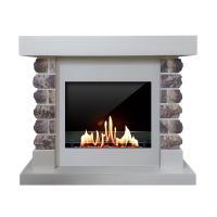 Биокамин в портале SteelHeat Krok, стекло, стемалит