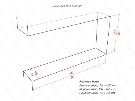Встроенный биокамин Lux Fire Торцевой 1500 S Встроенный биокамин Lux Fire Торцевой 1500 S по цене 71 390 руб.