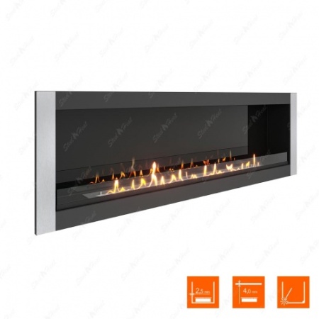 Биокамин SteelHeat ONE-V 1700 стекло + стемалит по цене 87 360 руб.