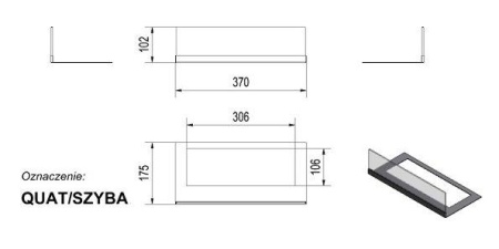 Стекло декоративное для биокамина QUAT по цене €122