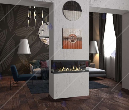 Встраиваемый торцевой очаг 2000 SappFire по цене 83 850 руб.