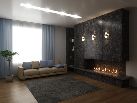 Автоматический биокамин Lux Fire Smart Flame 900 Black по цене 