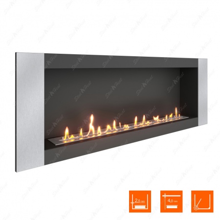 Биокамин SteelHeat LONG-V 1500 XL по цене 52 800 руб.